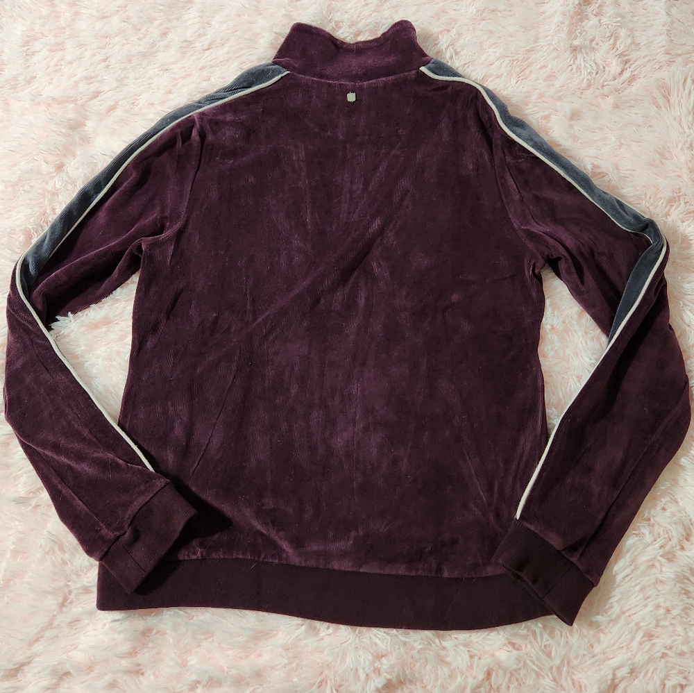 Fabletics Purple Half Zip Collared Velourjacket - image 2